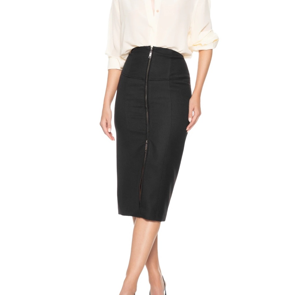 Animale Black Zipper Pencil Skirt